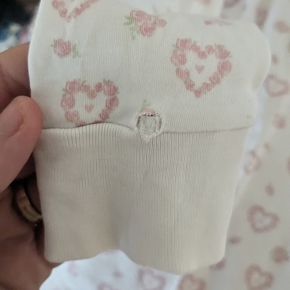 Kissy Kissy | girls pajama set pink hearts pima cotton - Picture 4 of 5